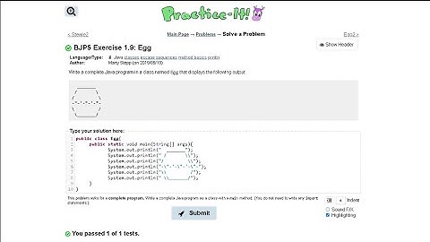 Java Practice-it Introduction to Java Programming | Exercise 1.8 Stewie2