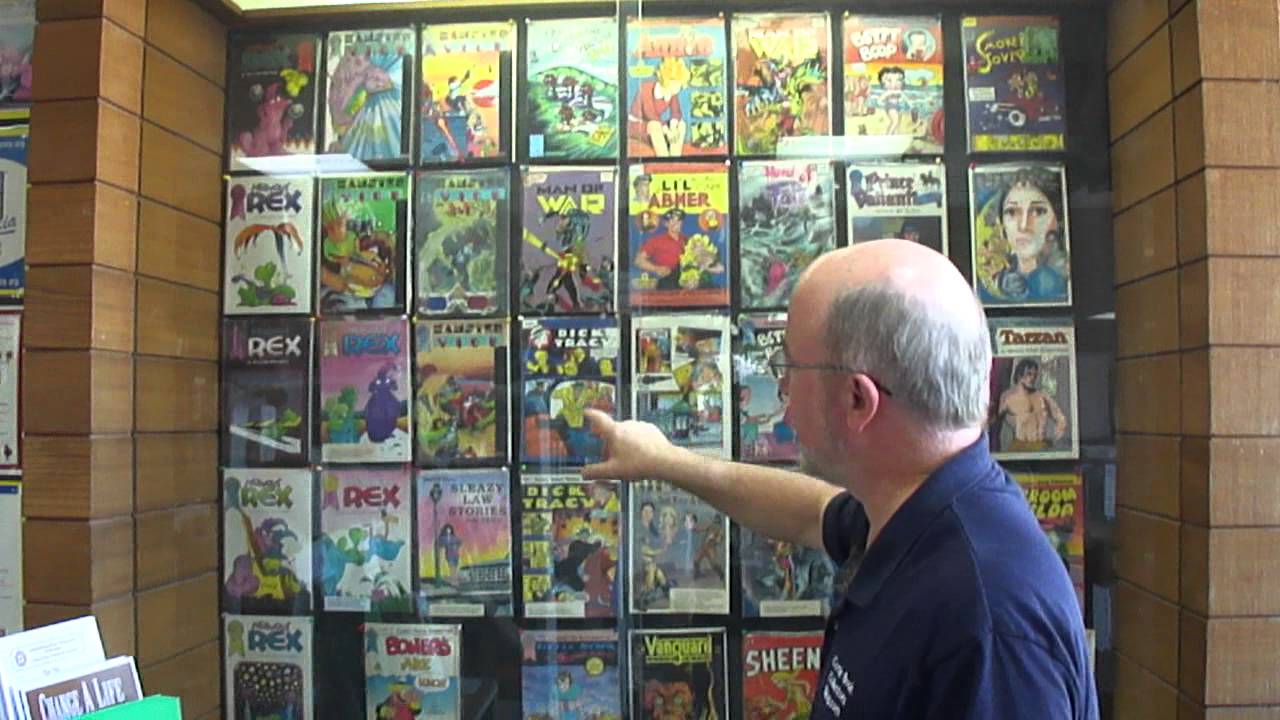 comic book display racks barbara marker artists comic book work display on exhibit youtube comic book display racks barbara marker artists comic book work display on exhibit youtube
