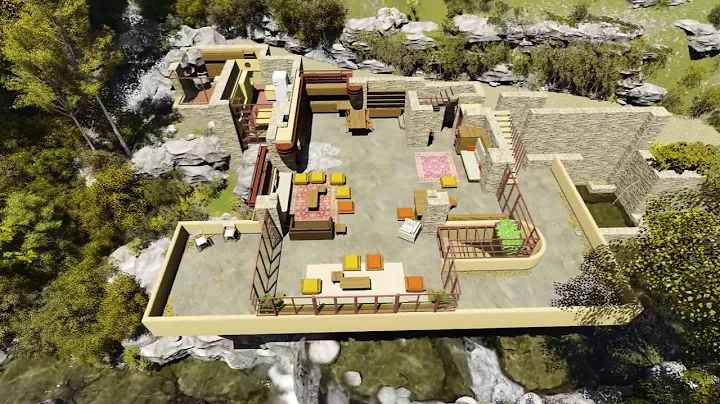 Fallingwater 3D House by Frank Lloyd Wright