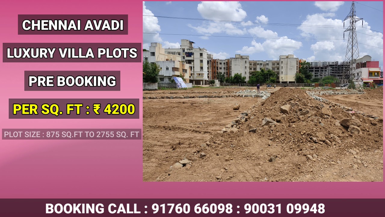 ID:18 | Luxury Villa plots for sale | Pre Booking | Avadi | Chennai