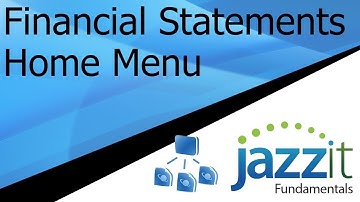 Jazzit Financial Statements Home Menu