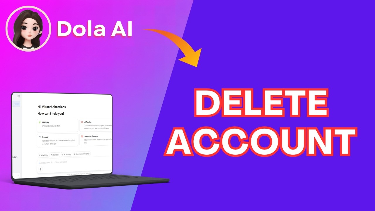 How to Delete Account in Dola AI 2026?