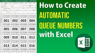 How to Create Automatic Queue Numbers with Excel screenshot 5