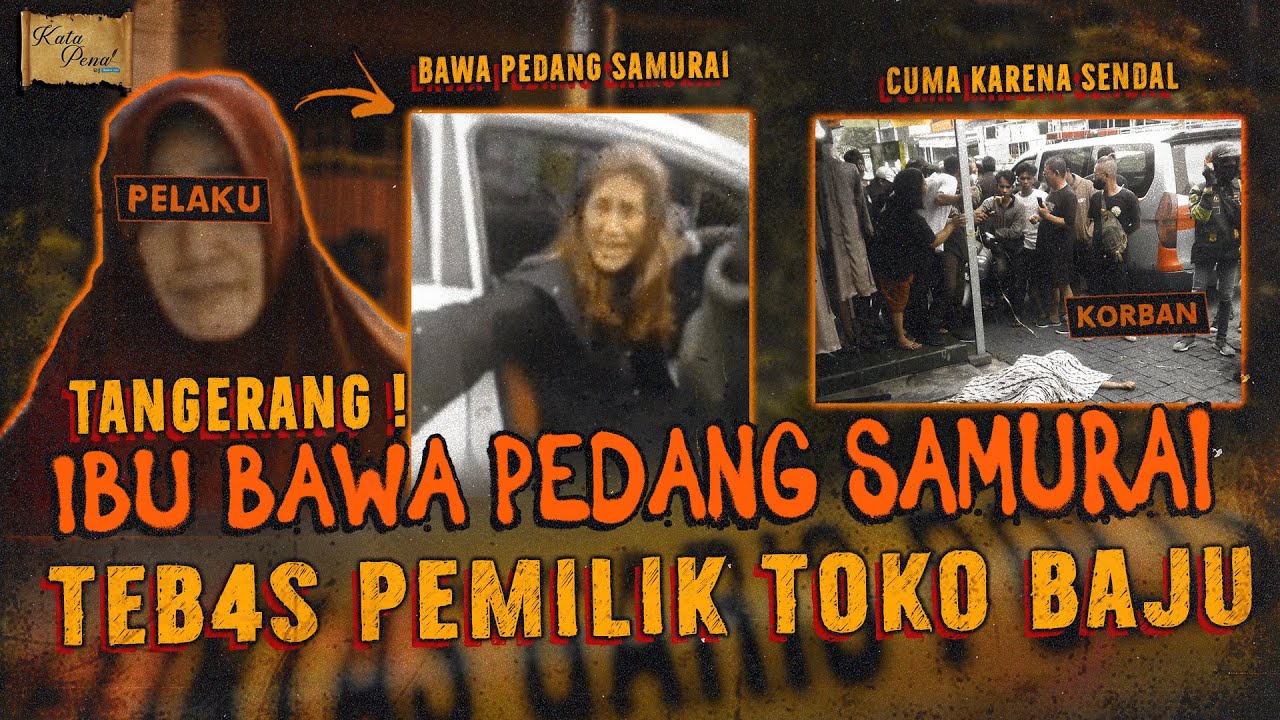 IBU-IBU BAWA PED4NG SAMURAl TEB4S PEMILIK TOKO PAKAIAN TANGERANG
