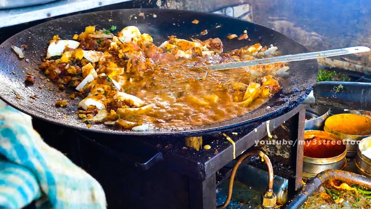 EGG MASALA | STREET FOOD IN MUMBAI | PANVEL | 4K VIDEOS street food
