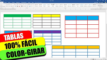 Hacer TABLAS en WORD, Cómo Insertar y Editar una Tabla o Cuadros, color, grosor, girar #tablas