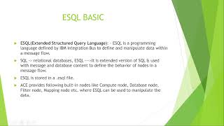 ESQL Data types | ESQL in IBM ACE || IBM ACE 13