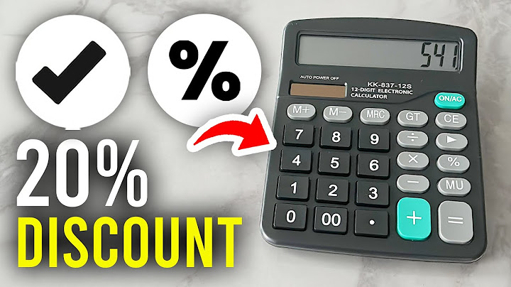How To Calculate 20 Percent Discount On Calculator - Full Guide
