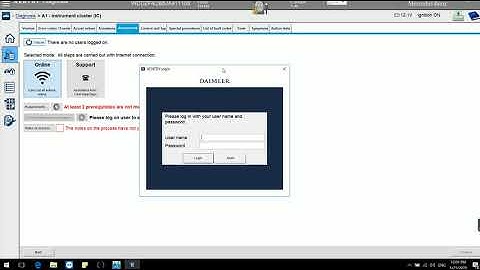 BENZ INSTRUMENT CLUSTER SCN CODING ONLINE ECOM XENTRY 202003 WIN10