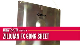 Good gong cymbal at a reasonable price: 20&quot; x 24&quot; Zildjian Gong Sheet I A Test by EN BeatitTV