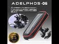 adelphos-06 防水 スマホホルダー 強力固定 防水 防塵 360度回転 スマホ 自転車 バイク バイクホルダー