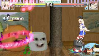 The Annoying Orange & Shimakaze Vs Natsu Dragneel And Rainbow Dash In A Mugen Match Battle Fight