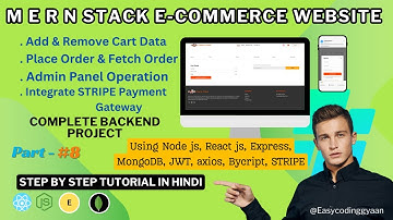 Build M E R N  Stack E-Commerce Food Delivery Project ( Backend ) | Part - 8 #coding #webdesign
