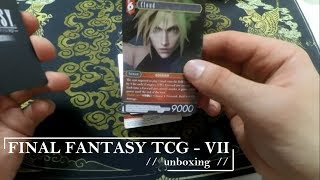 FINAL FANTASY TCG - VII // unboxing //