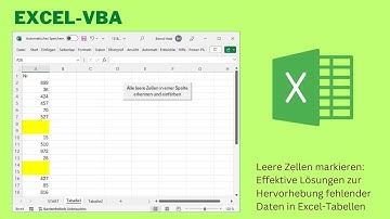 Video 378: Excel VBA: Leere Zellen automatisch erkennen & farblich markieren – Zwei clevere Makros