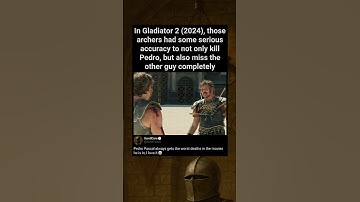 In Gladiator 2 (2024), those archers had some serious accuracy