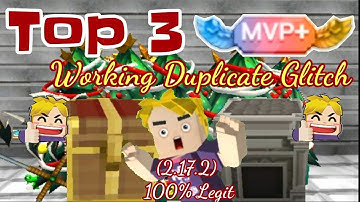 Top 3 New Working Duplication Glitch 😍🥰- [2.17.2] (Skyblock) Blockman Go Adventure