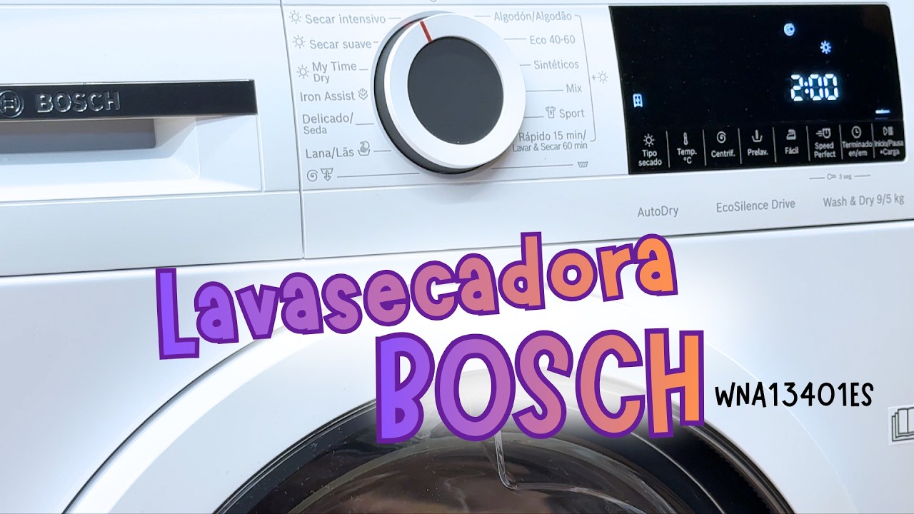 🌞💧 Bosch WNA13401ES | Lavasecadora 9/5kg con Speed Perfect y función menos plancha