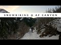 SNOWBIKING @ AF CANYON in SALT LAKE CITY