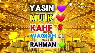 🌹Surat YaSEEN, WAQIAH, RAHMAN, KAHAF, MULK by family tv 1,167 views 9 hours ago 1 hour, 2 minutes