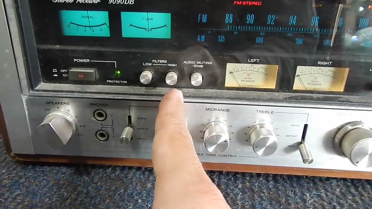 TESTANDO clássico RECEIVER japonês dos ANOS 70 SANSUI 9090 db