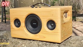 DIY: 2.1 Channel Portable Bluetooth Speaker using Pallet Wood