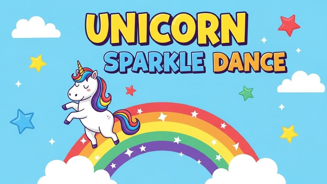 Unicorn Sparkle Dance 🦄✨ | Fun Learning & Fantasy Song for Kids | Happy Tales & Tunes