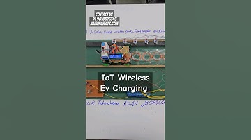 IOT Wireless power transfer  for ev Charging | Best Engineering #project #awardwinning #arduino