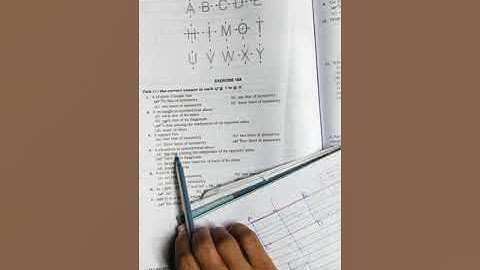 CLASS - VII, MATHS CH-18 (Ex-18A) " REFLECTION AND ROTATIONAL SYMMETRY " BY VANDANA SRIVASTAVA