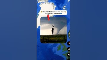 ⚠️ I Found The Horror Siren Head in Real Life On Google Earth 🌎! #shorts #findmysterioussecrets