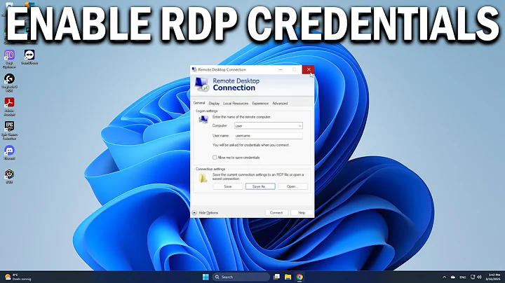 How To Enable or Disable Saving of Credentials for Remote Desktop Connection RDP in Windows 11