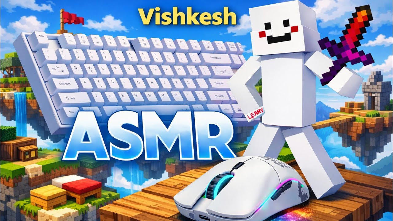 Thocky Keyboard & Mouse ASMR Sounds | Relaxing | mcfleet Bedwars