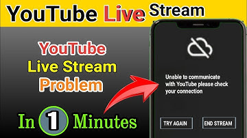 YouTube Fix End Stream Problem | GoLive Unable to Connect at this Moment & Not Working Problem