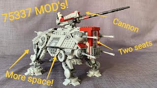 AT-TE Modifications, LEGO STAR WARS 75337 MOD, MOC