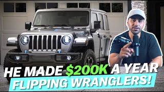 Player Profile He Made $200k Flipping Hybrid Jeep Wranglers? | Full Process