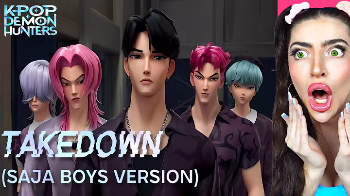SAJA BOYS SING "TAKEDOWN"! (KPop Demon Hunters FAN ANIMATION)