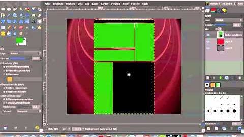How to make a youtube background with GIMP | Updated version