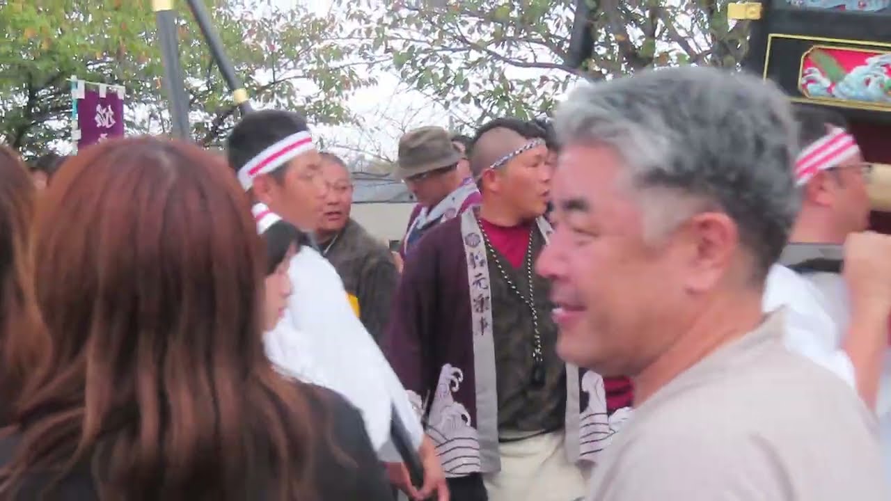 宮（川）入り。加茂川堤防上　紺屋町　、東町、船元町、四軒町、神さん。本町。【西条まつり　伊曽乃神社祭礼】　２０２５年１０月１６日