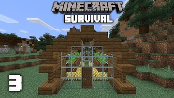 Minecraft: Greenhouse & Village Rescue! - 1.15 Survival Let