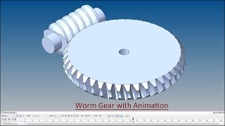 Celebrity Worm Gear with Animation (Solid Edge Tutorial) Profile