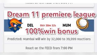 DEL vs MUM DPL Dream11 premiere league 100%win screenshot 1