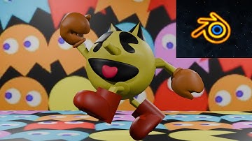 Pac-Man Timelapse in Blender