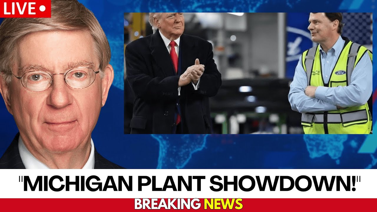 TJ Sabula Ford Worker Confronts Trump at Michigan Plant | George Will