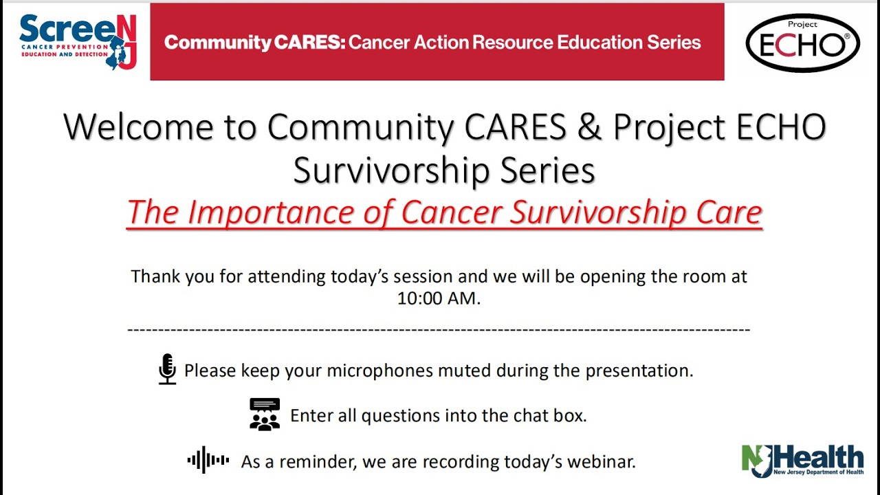 The Importance of Cancer Survivorship Care - Project ECHO - YouTube