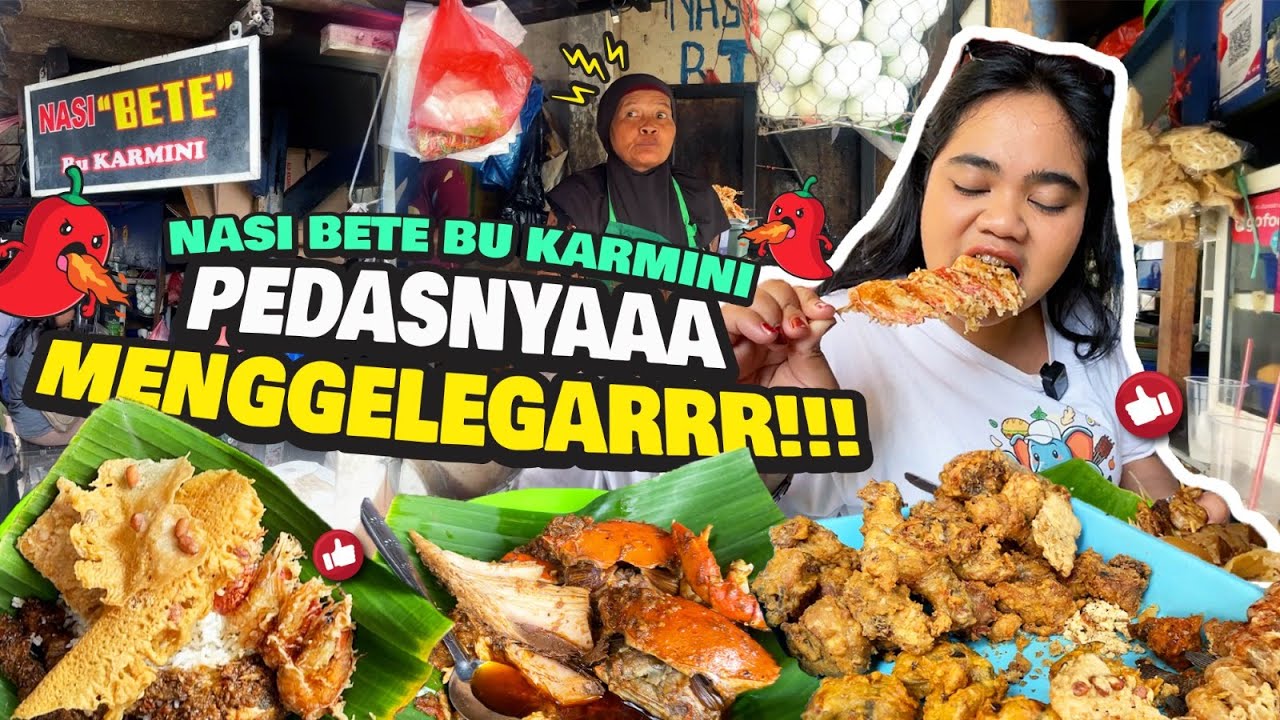 Menu Karmini WARUNGNYA KECIL TAPI RAME TERUS DARI 30 TAHUN LALU | NASI BETE BU ...