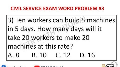 Civil Service Exam Reviewer Word Problem #3