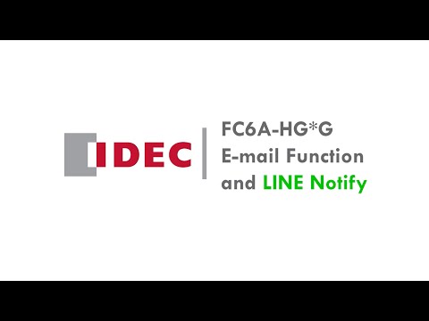 IDEC | FC6A/HG - E-mail Function and Line Notify