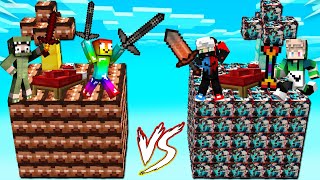 MINI GAME : HEROBRINE VS SANS LUCKY BLOCK BEDWARS ** NOOB TRỞ THÀNH HEROBRINE SIÊU VIP ĐÁNH BẠI SANS