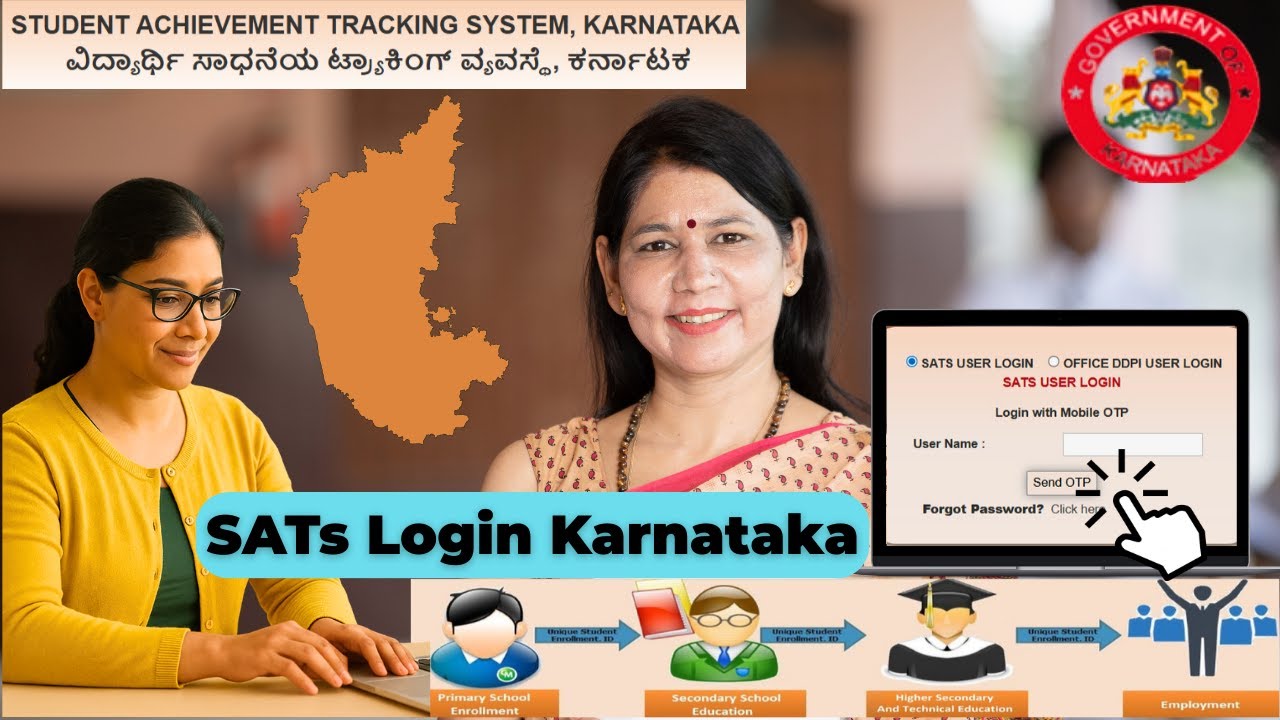 SATs Login Karnataka 2025 | Teacher Login Guide | Access & Update Student Data Online