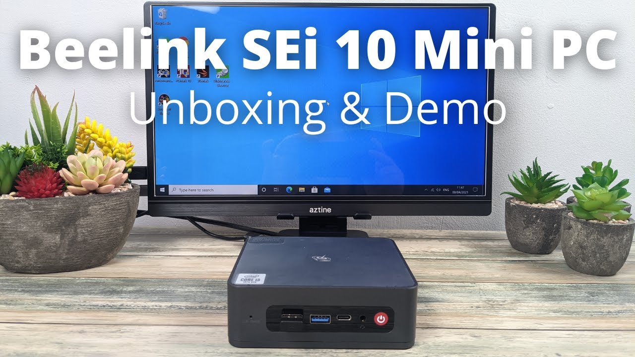 Beelink SEi 10 Intel Mini PC Unboxing and Demo with discount code YouTube
